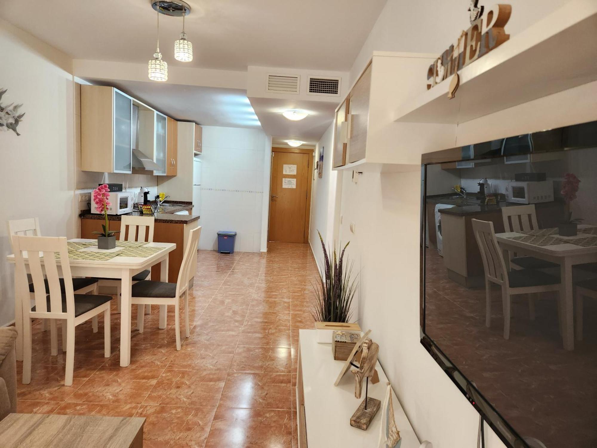 Bajo En Primera Linea De Vera-Playa Con Piscina Privada! מראה חיצוני תמונה